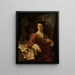 Portrait painting by artist A. C. Lens - Willem Jacob Herreyns — framed artwork on a wall