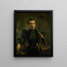 Self-portrait in uniform of the fusiliers - Willem Jodocus Mattheus Engelberts — framed artwork on a wall