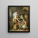 L'étal de volaille - Willem Jodocus Mattheus Engelberts — framed artwork on a wall