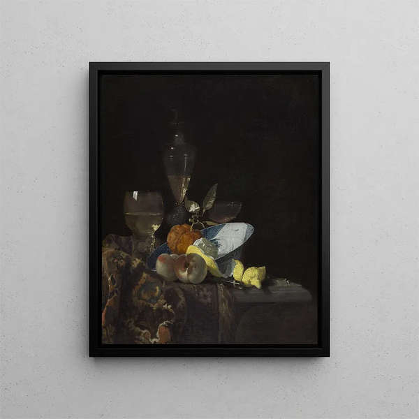 Still life - Willem Kalf — framed artwork on a wall