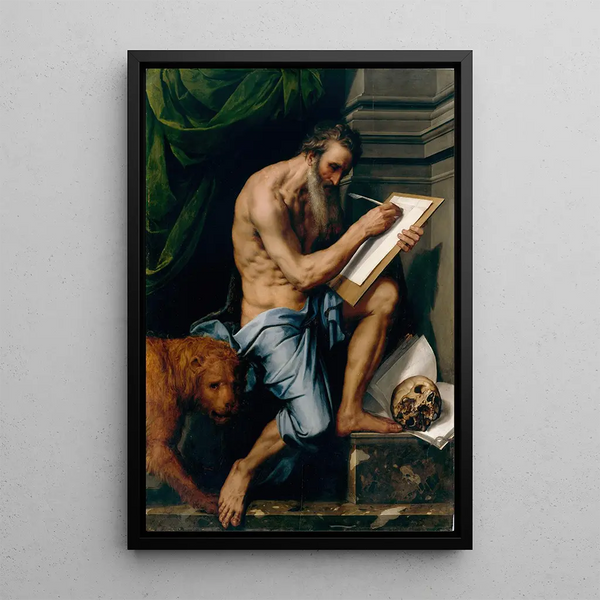 Saint Jerome - Willem Key — framed artwork on a wall