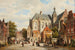 a lively street in a Dutch city - Willem Koekkoek — artwork view