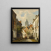 Street scene painting - Willem Koekkoek — framed artwork on a wall
