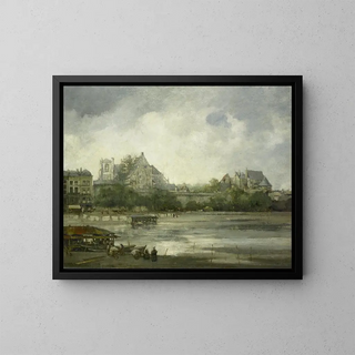 View of Nantes - Willem Leendert Bruckman — framed artwork on a wall