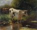 Cow near a ditch - Willem Maris — artwork view