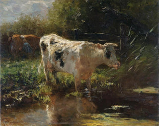 Cow near a ditch - Willem Maris — artwork view