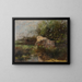 Prairie with Cows - Willem Maris — framed artwork on a wall