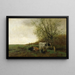 L'heure de la traite - Willem Maris — framed artwork on a wall