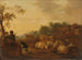 Landscape with a shepherd, a shepherdess, and livestock - Willem Ossenbeeck — artwork view