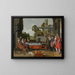 a cheerful company on a terrace - Willem Pietersz Buytewech — framed artwork on a wall