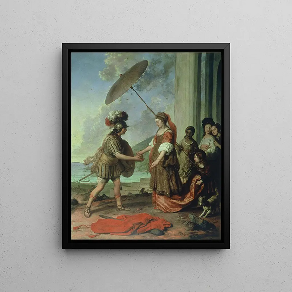 Theseus and Ariadne - Willem Strijcker — framed artwork on a wall
