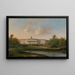 Vue arrière du palais de Buitenzorg avant le tremblement de terre du 10 octobre 1834 - Willem Troost le Jeune — framed artwork on a wall