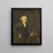Portrait of a painter probably Harmanus Uppink - Willem Uppink — framed artwork on a wall