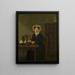 Portrait of a Woman - Willem Uppink — framed artwork on a wall