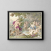 Actéon surprend Diane et ses nymphes - Willem Van Mieris — framed artwork on a wall
