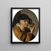 A old woman with a urine glass The charlatan - Willem van Mieris — framed artwork on a wall