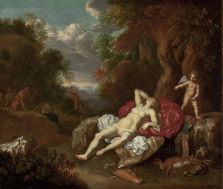 Venus asleep - Willem Van Mieris — artwork view