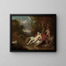 Venus asleep - Willem Van Mieris — framed artwork on a wall