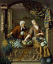 The vegetable seller - Willem van Mieris — artwork view