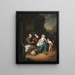 The Holy Family and Saint John the Baptist - Willem van Mieris — framed artwork on a wall