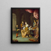 The lute player - Willem van Mieris — framed artwork on a wall