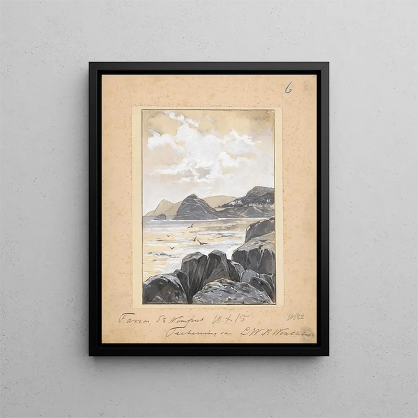 Rocky Bay - Willem Wenckebach — framed artwork on a wall