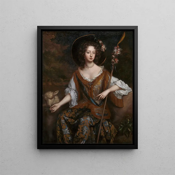 Elizabeth Jones, Countess of Kildare - Willem Wissing — framed artwork on a wall
