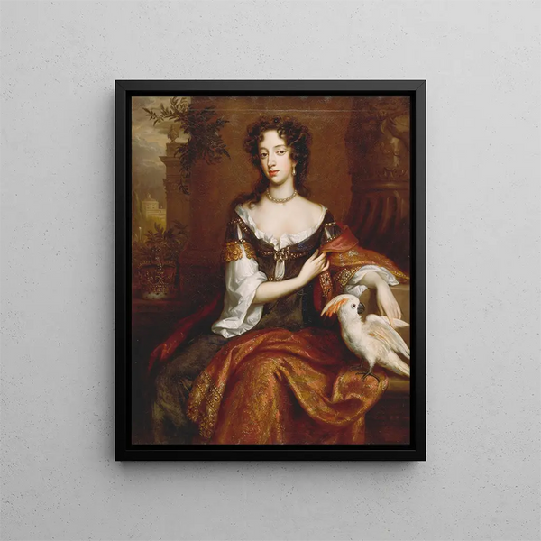 Marie de Modène - Willem Wissing — framed artwork on a wall