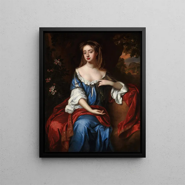 Portrait of a Woman - Willem Wissing — framed artwork on a wall