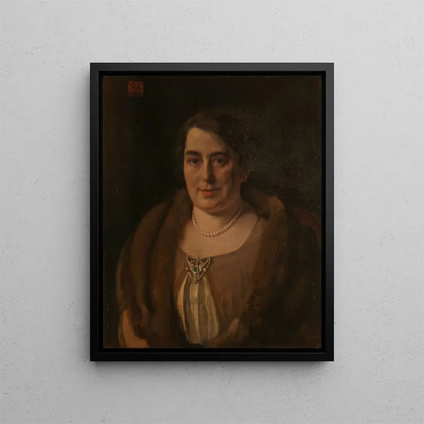 Adèle van Meekren, the second wife of Andries van Wezel - Willem Witsen — framed artwork on a wall