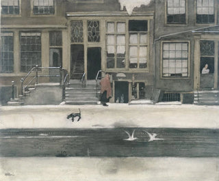 Le Kromboomsloot à Amsterdam - Willem Witsen — artwork view