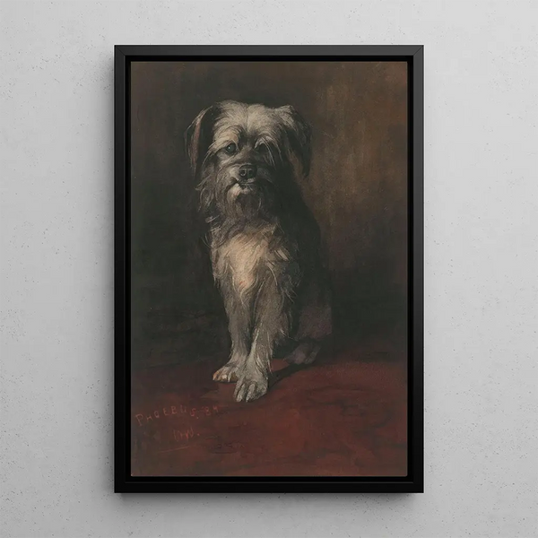Portrait of the dog Phoebus - Willem Witsen — framed artwork on a wall
