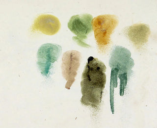 Study Leaf with Color Samples - Willem Witsen — artwork view