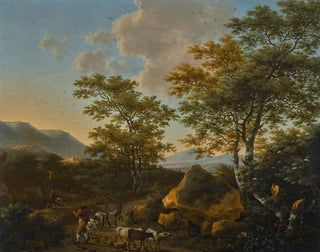 Landscape in italics with shepherds - Willem de Heusch — artwork view