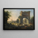 Ambiance romaine du soir - Willem van Bemmel — framed artwork on a wall