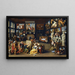 Alexander the Great visits Apelles' workshop - Willem van Haecht — framed artwork on a wall