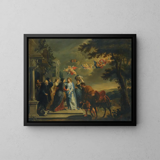 The Visitation - Willem van Herp — framed artwork on a wall