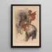 Knight on horseback - Willem van Konijnenburg — framed artwork on a wall