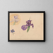 Studies of an iris and a delphinium - Willem van Konijnenburg — framed artwork on a wall