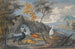 a stork, a pheasant, a capercaillie, and another bird in a landscape - Willem van Royen II — artwork view
