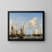 Boats in the Roads - Willem van de Velde the Younger — framed artwork on a wall