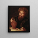 Old man with a jug - Willem van der Vliet — framed artwork on a wall
