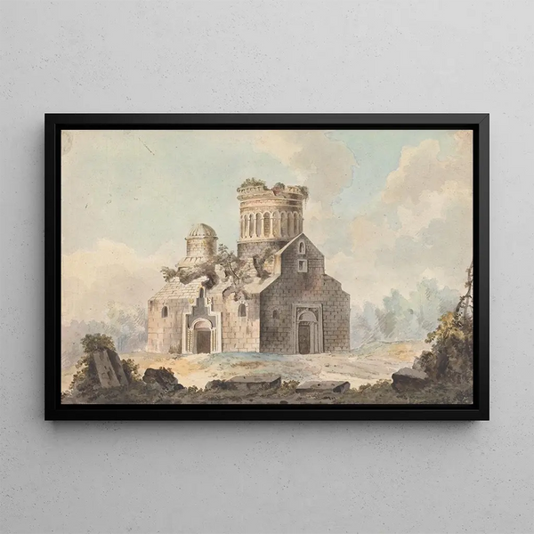 a Byzantine church in ruins - Willey Reveley — framed artwork on a wall
