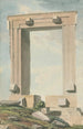 Arcade plate painting in ruins - Willey Reveley — artwork view