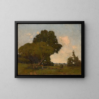 The trees in early afternoon France - William A Harper — framed artwork on a wall
