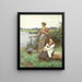 Waiting for the ferry - William Affleck — framed artwork on a wall
