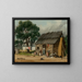 A South Carolina Cabin - William Aiken Walker — framed artwork on a wall