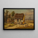 Scene of a Cabin, Laundry Day - William Aiken Walker — framed artwork on a wall