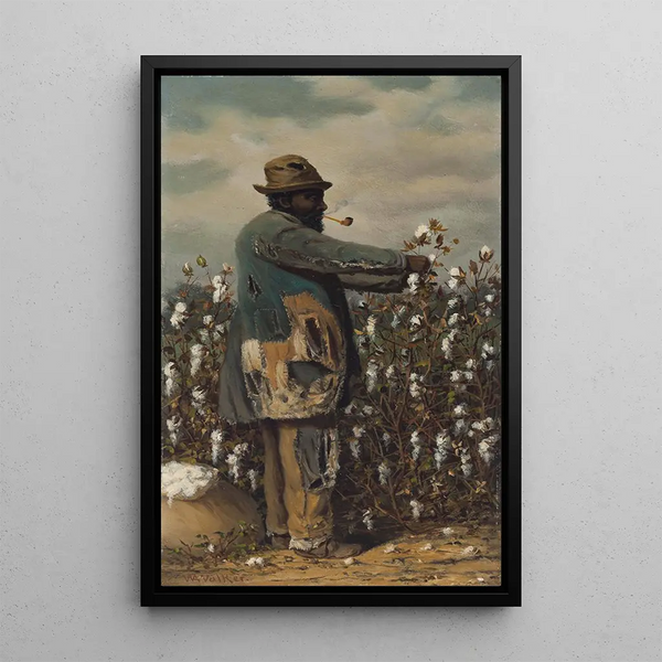 Cotton Picker Painting - William Aiken Walker — framed artwork on a wall