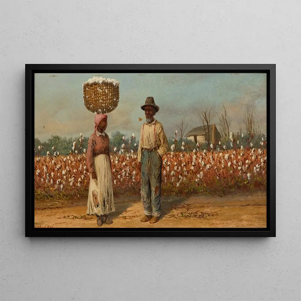 Cotton Pickers Painting - William Aiken Walker — framed artwork on a wall